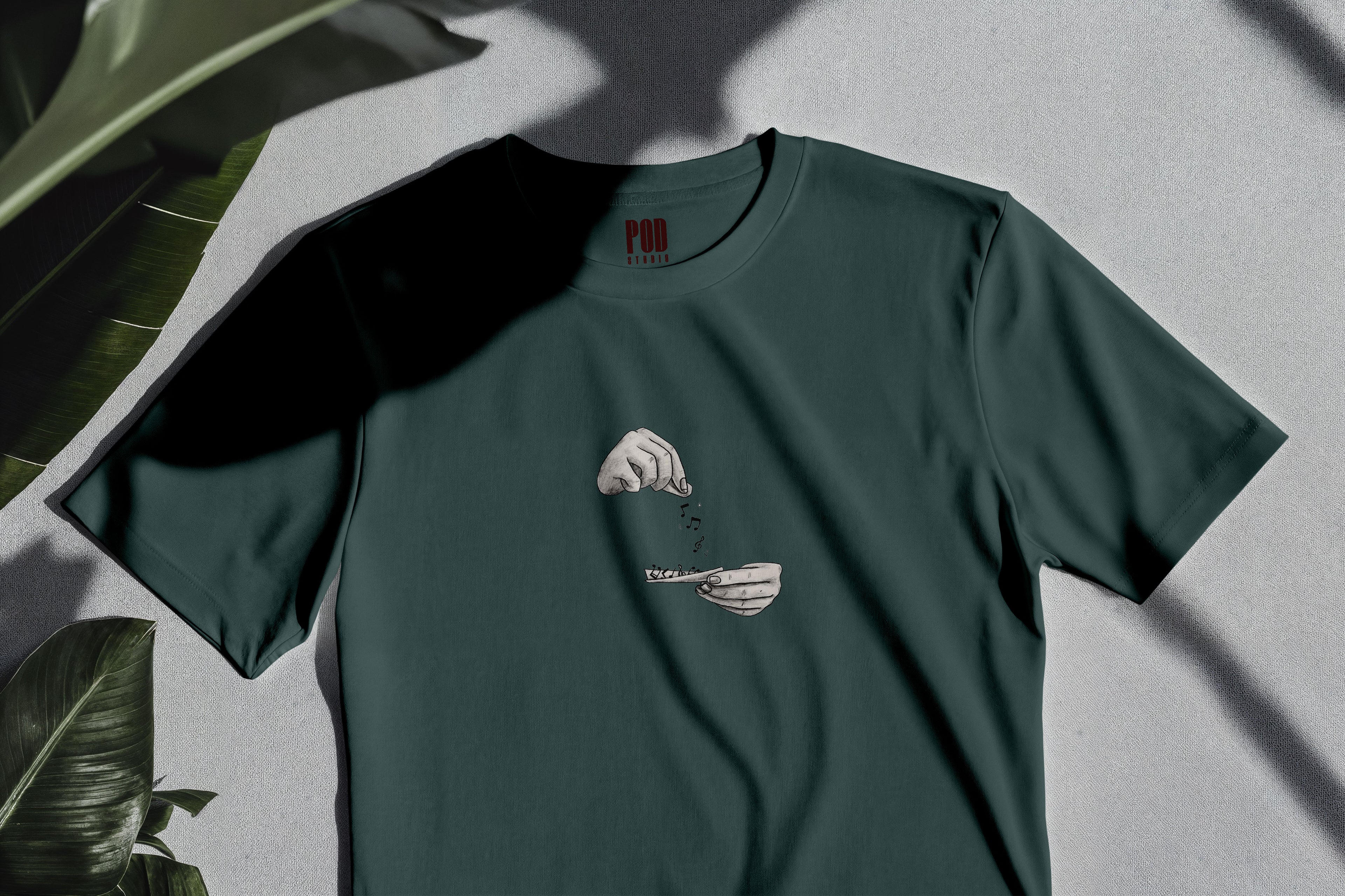 Oversize Kısa Kollu Tişört - Note