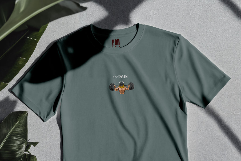 Oversize Kısa Kollu Tişört - Pain