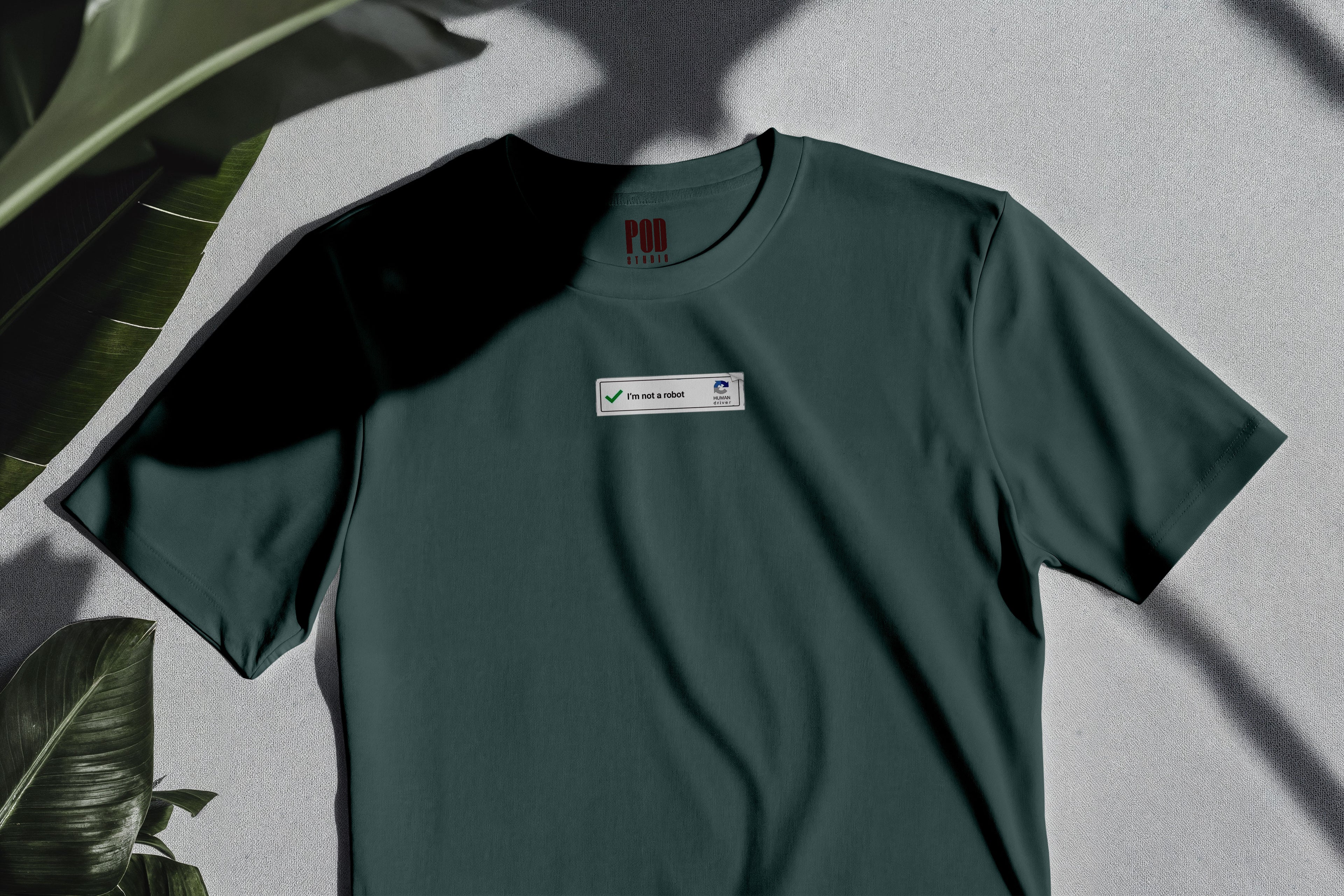 Oversize Kısa Kollu Tişört - Robot